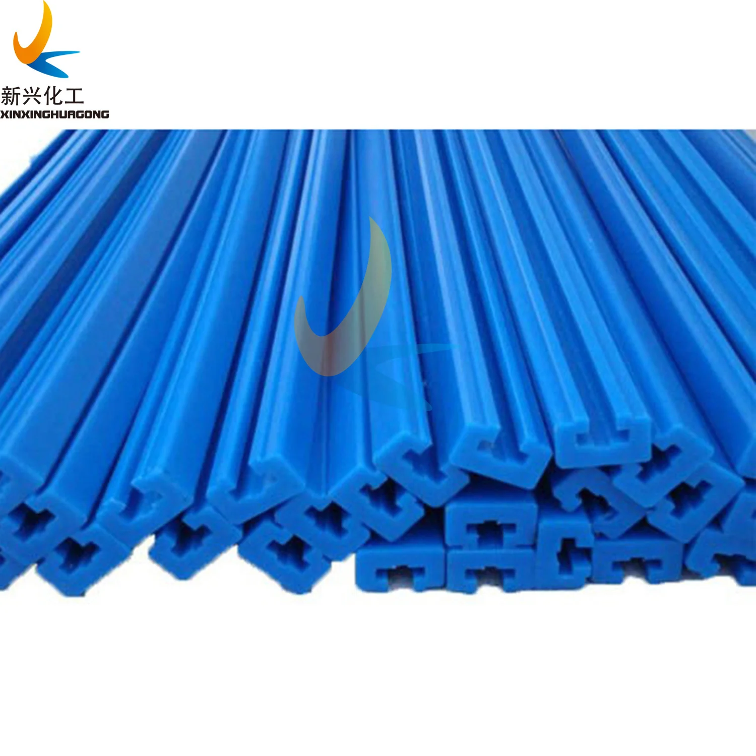 Wear Resistant Uhmw Pe Guide / Plastic Guides Rail / Plastic Chain