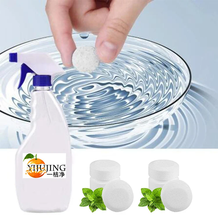 

Yijujing multifunction kitchen cleaner eco friendly spray bottle effervescent cleaning tablets