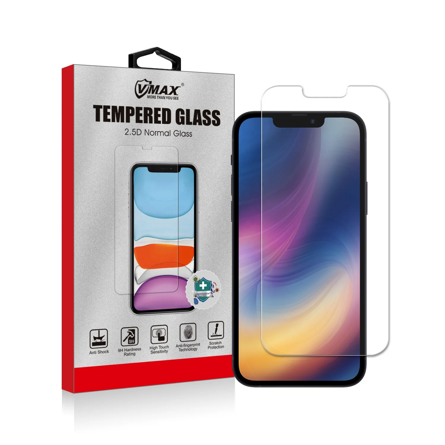 

For Iphone 13 Screen Protector, Tempered Glass Screen Protector Film For Iphone 12 Pro Max Cristal Templado