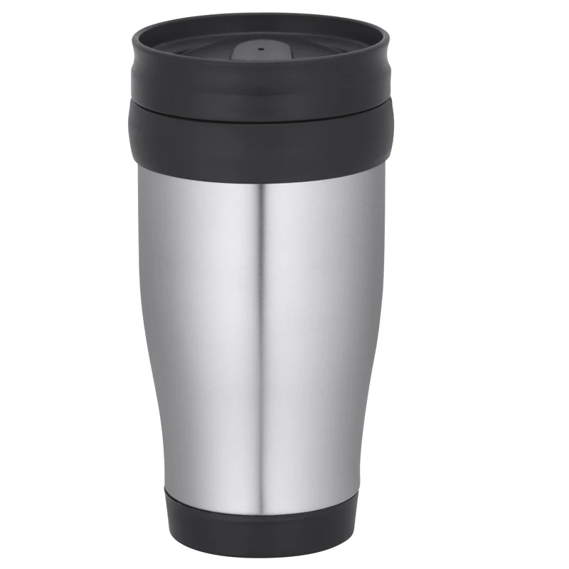 

stainless travel mug steel double wall coffee custom reusable coffee cups with lid