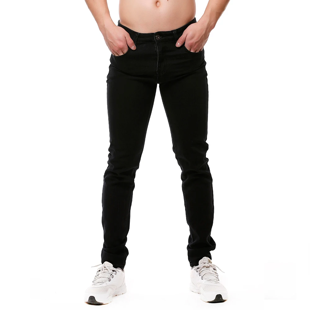 

Factory Hiqh Quality Cheap Slim Fit Custom Mens mens Custom jean Stretch Black Jeans Pants for mens skinny jeans