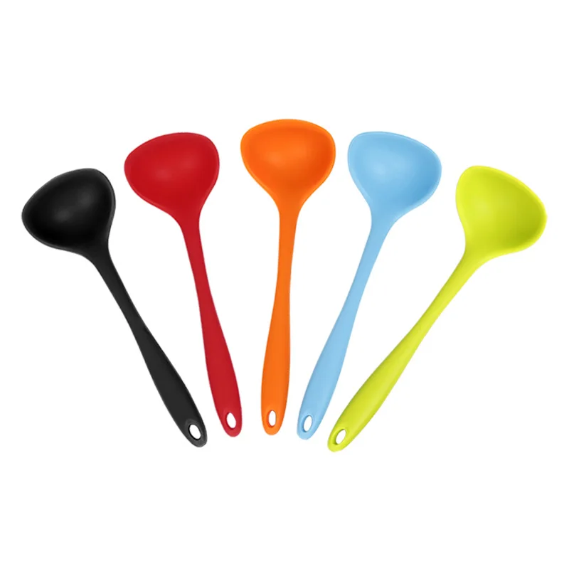 

Silicone Spoon Household Heat Resistant Non-stick Pot for Children Soup Small Spoon 20cm