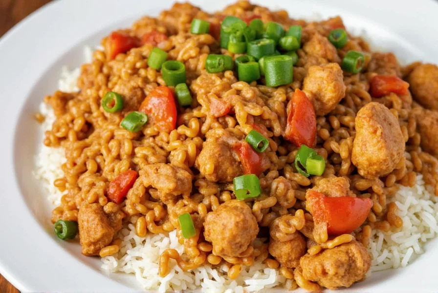 Family Enjoying Jambalaya Together