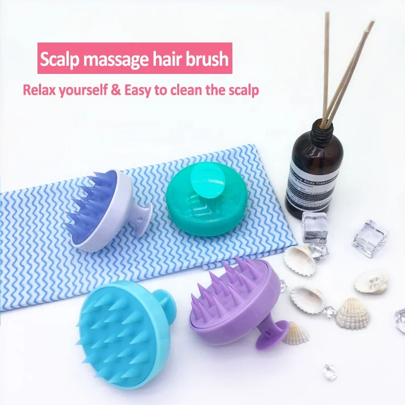 

New Arrivals Silicone Hair Scalp Massage Shower Shampoo Brush For Baby, Customized