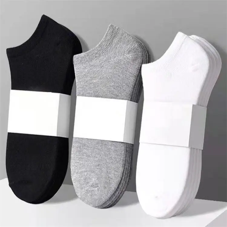 

Wholesale Mens Cotton Hosiery Solid Colour Breathable Low Cut Short Ankle Socks Casual Sports Socks