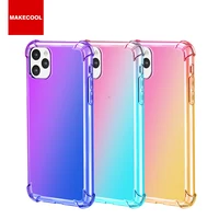 

Hot Sale Transparent gradient color phone case For Iphone 11 Ultra Thin phone Case custom design