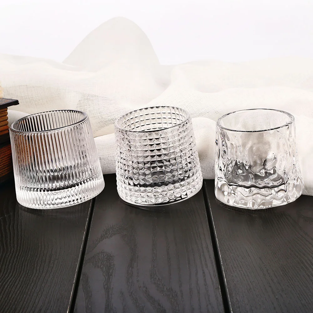 

150ml 6 pieces/set glass hammer embossed tumbler whisky glass for home bar hotel