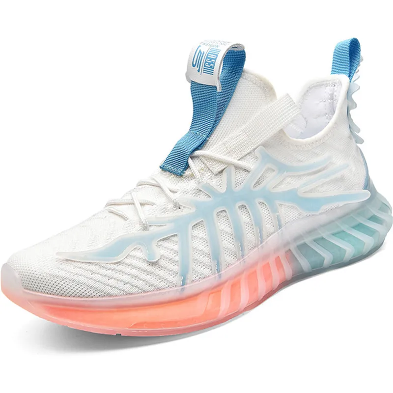 

Dropshipping Custom Logo Fashion Breathable Shoes Mesh Chunky Sneakers for Summer Men's Casual Footwear