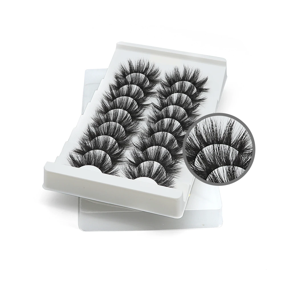 

MVM 4DL027 3D Natural Faux False Fake Mink Eyelashes With Custom Lash Boxes, Natural black