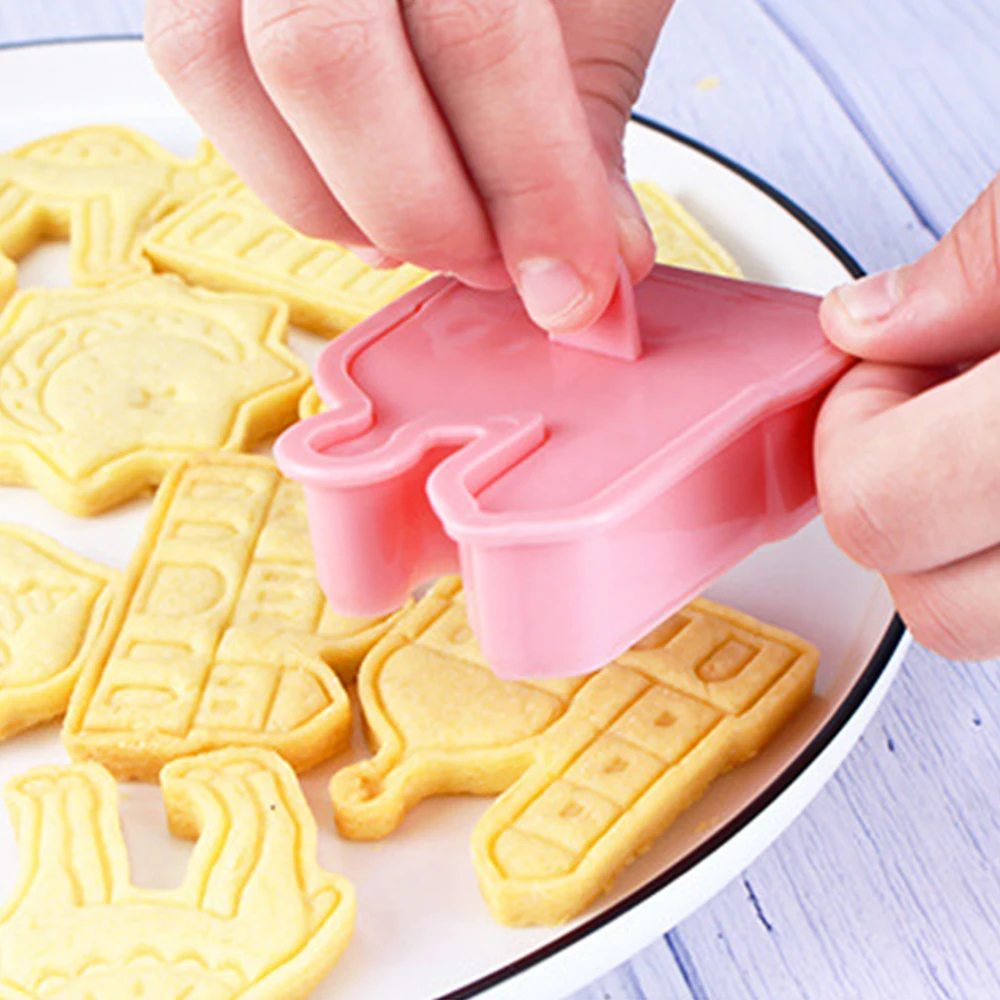 

2022 New Arrival 6pcs/box Ramadan Eid Mubarak Islamic Muslim Cake Baking Tool Biscuit Mold Eid Cookie Cutter Dropshipping