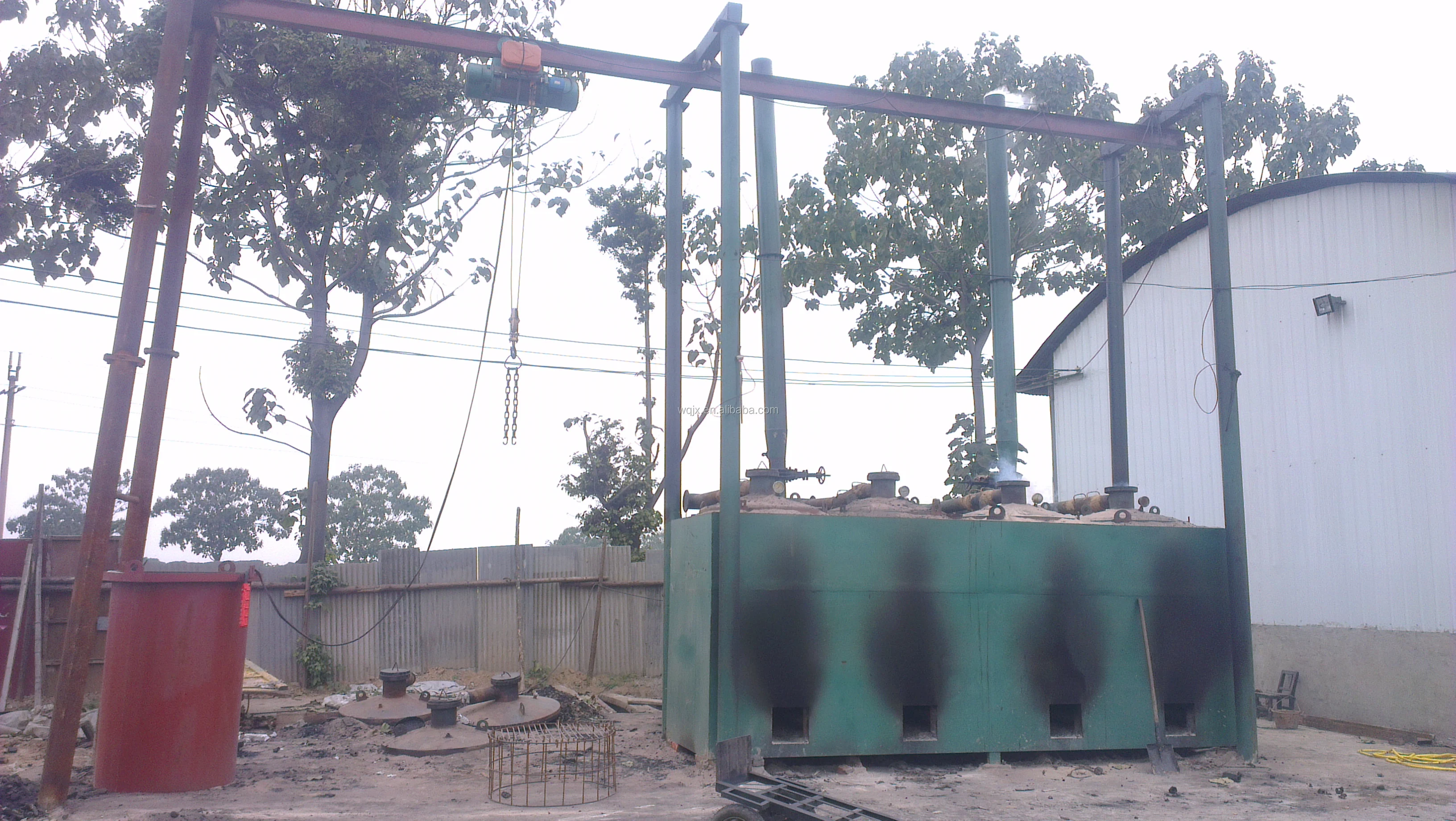 卧式连续炭化炉/花生壳植物秸秆炭化炉灶