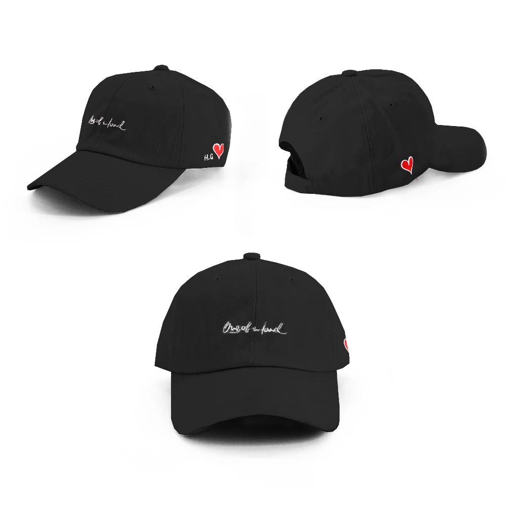 mens plain black baseball cap