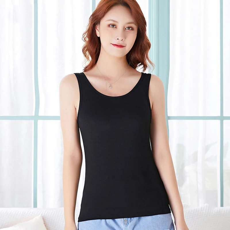 

Women's camisoles large size wear summer cotton U-neck T-shirt tank top,womens tank tops workout, Customized color