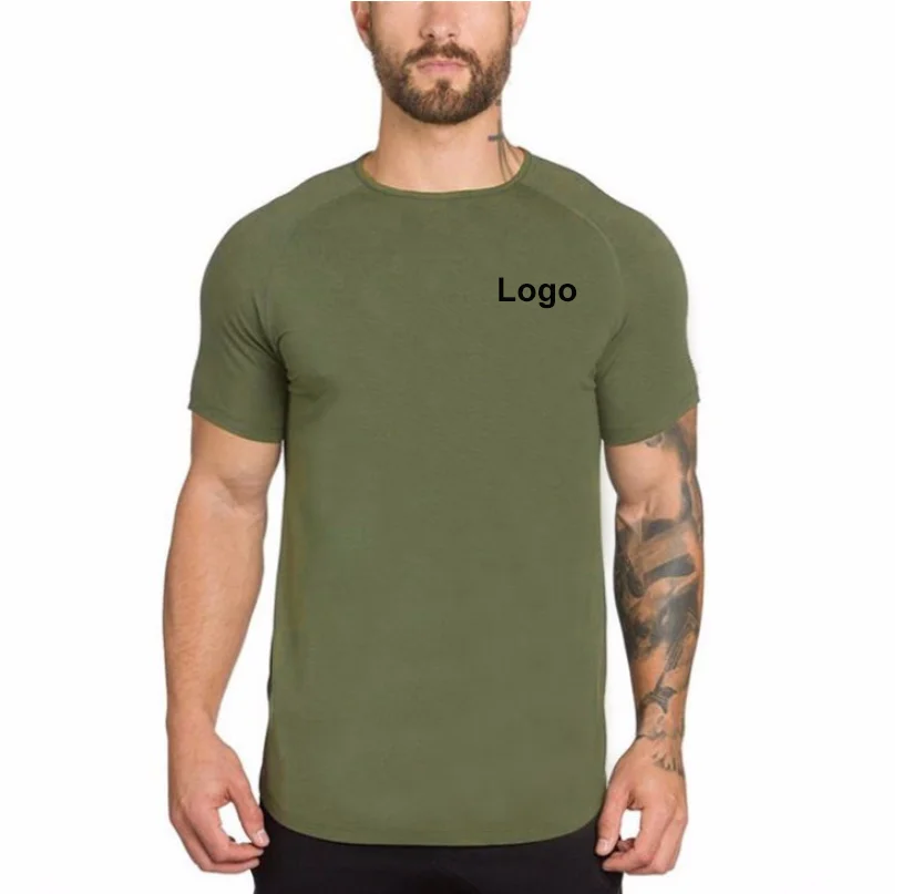 

Best Selling High Elastic Cotton Self Cultivation Men Gym T Shirt Ventilation Sport Shirt Men Custom, As pictures