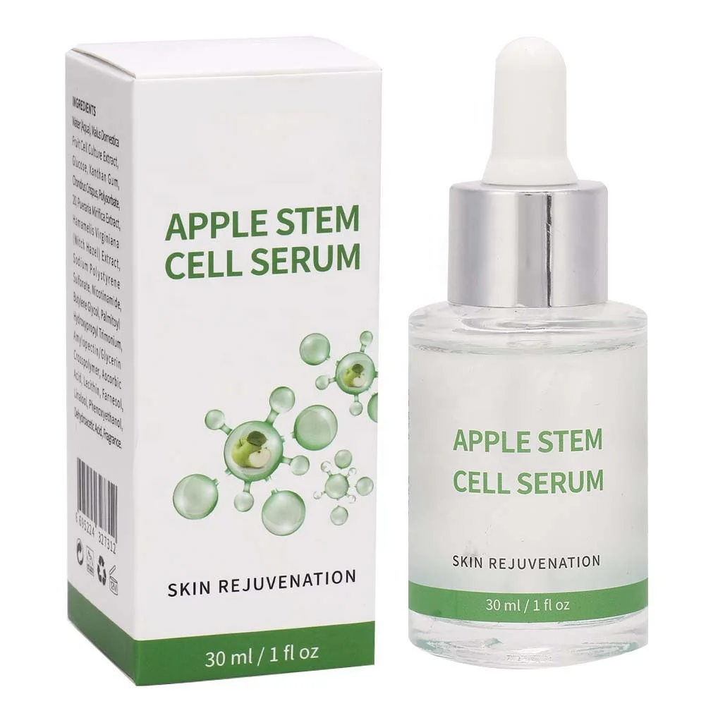 

OEM Private Label 30ML Anti-Aging High Quality Pure Organic Apple Stem Cell Face Serum for Skin Care Supplements