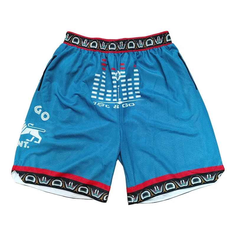 

Custom Logo Sublimated Quick Dry Basketball Shorts Polyester Mesh Mens Basketball Pants, Customized colors