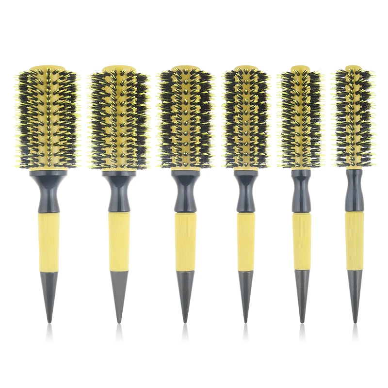

Hair Styling Tools Roller Brush Professional Hairdressing Round Hairbrush Boar Nylon Bristle Women Curly Hair Brush