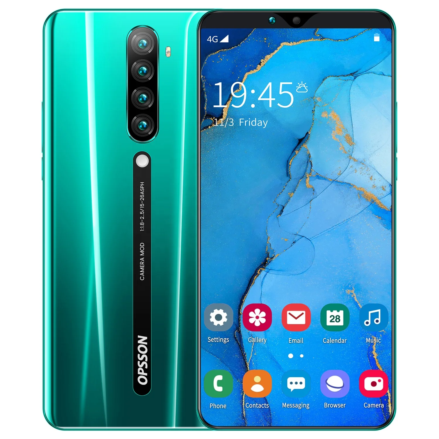 

6.3 inch Rino 5 Android 9.1 Cellphones Unlocked Low Price Handphone Celulares-smartphon Cheap Smart Mobile Phones 4G Smartphone, White black gold green
