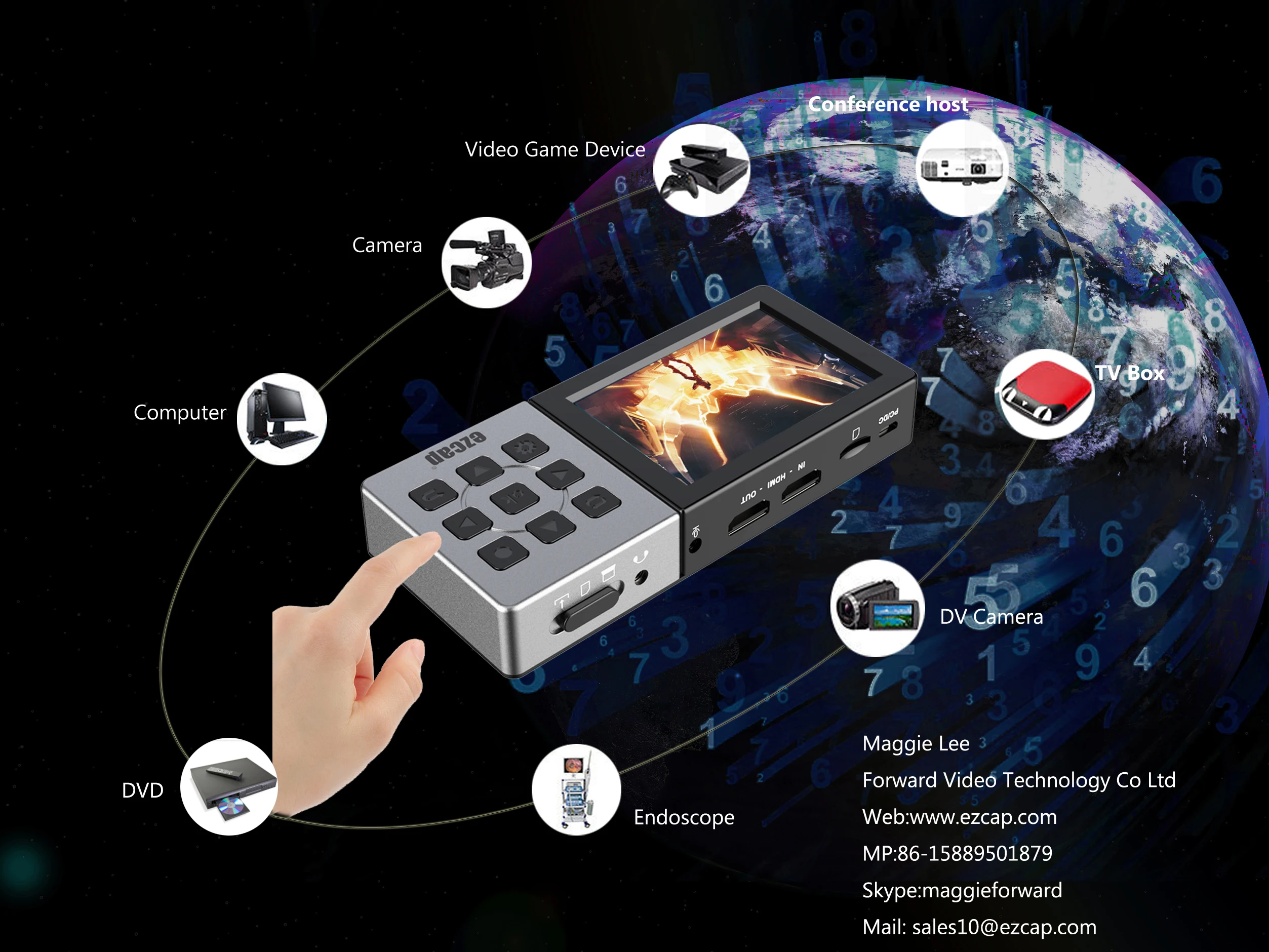 3.5 Inch Lcd Portable Hdmi Video Capture 1080p Video Player Recorder Ezcap273 Ezcap Usb 2.0