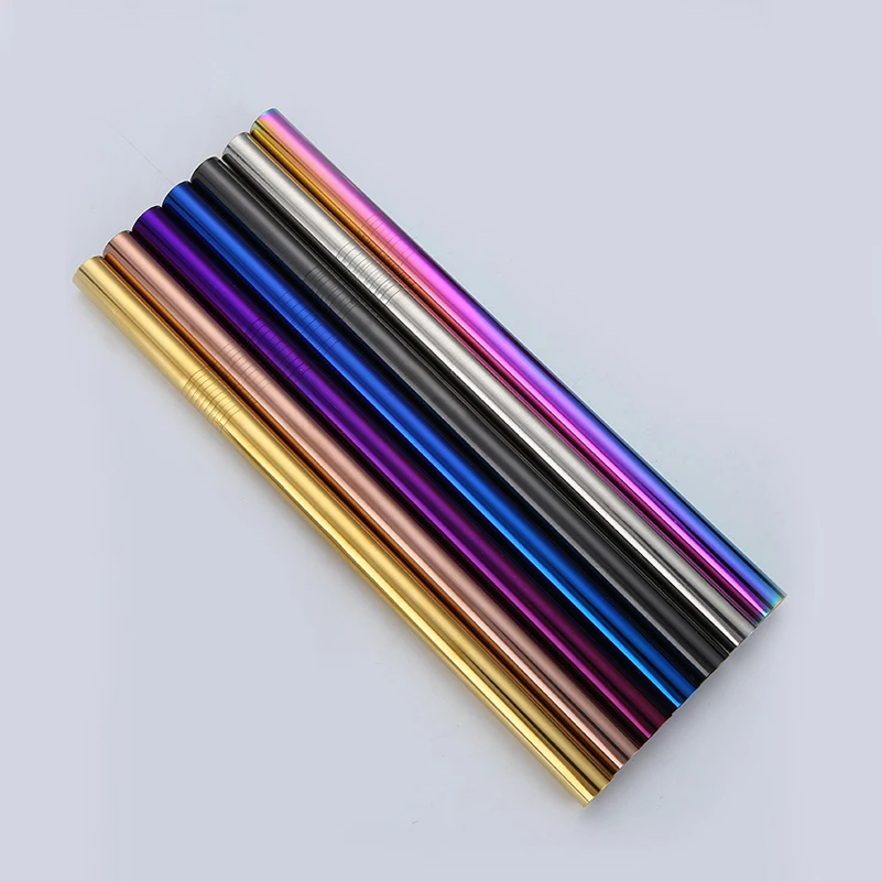 

Reusable Metal Stainless Steel Straws 12mm Wide Boba Straws for Bubble Tea Smoothie Milkshake