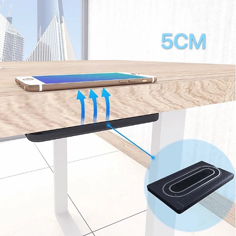 

New arrivals 2021 Restaurant Office use 20-50mm Long distance charging under the coffee table charger, Black