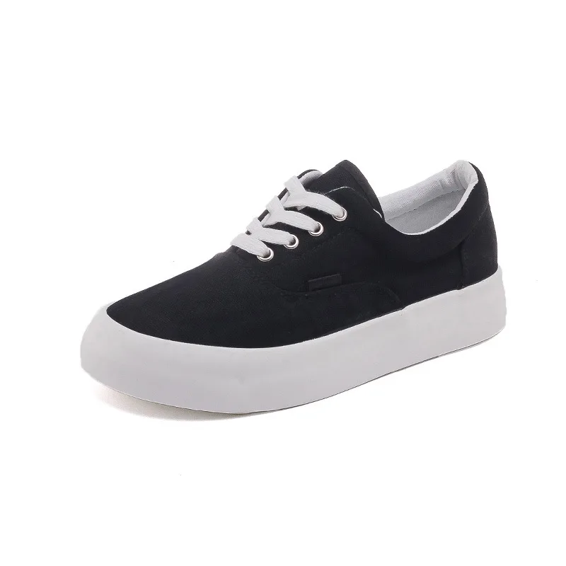

High quality OEM latest girls vulcanized casual plain white canvas shoes for sports