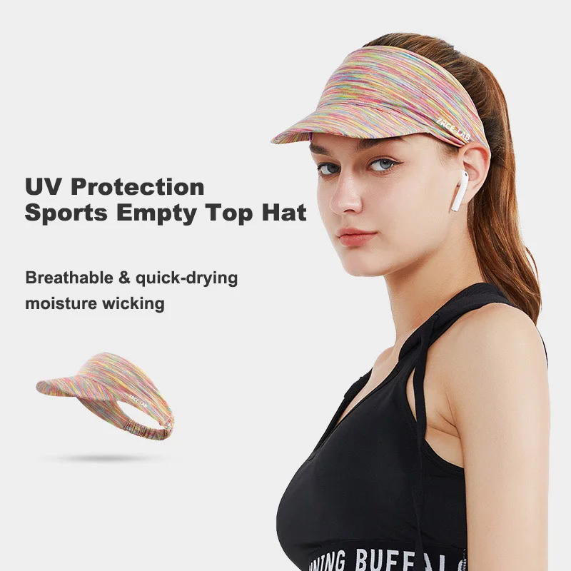 

Wholesale Summer Uv Protection Casquette Custom Logo Running Tennis Caps Unisex Sport Women Sun Visor Hats