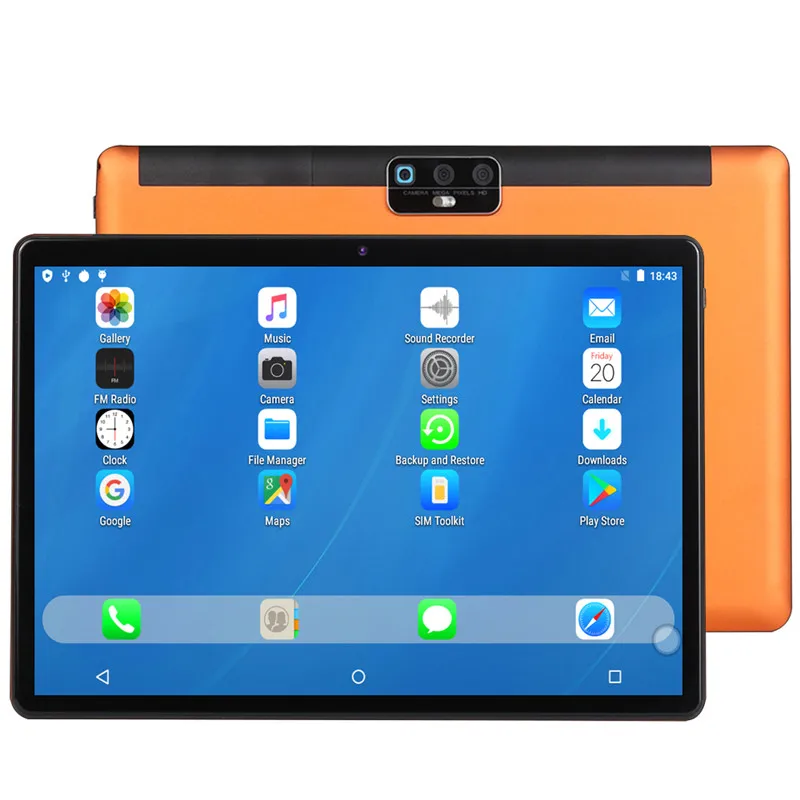 

10.1 Inch New Upgraded tablet Android 9.0 6g+128g Wifi Dual Sim Card Bluetooth Game Kids Tablet