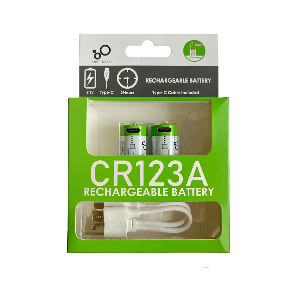 

USB Original Pila Bateria Cr2 123 Cr123a 17345 Cr17345 De Litio Smartoools