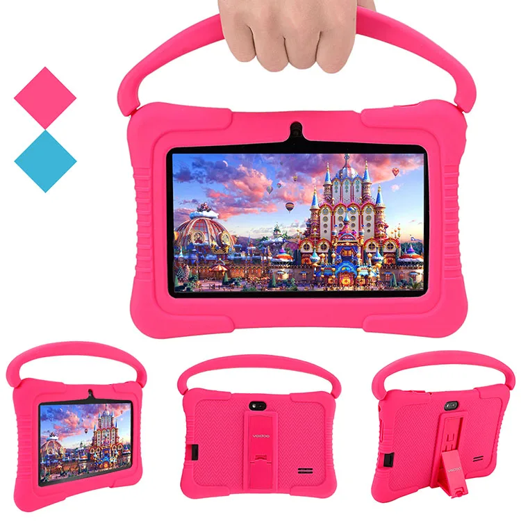 

Veidoo Nice Pink Cartoon Long Standby 7 Inch Android Kids Gift Tablet Pc