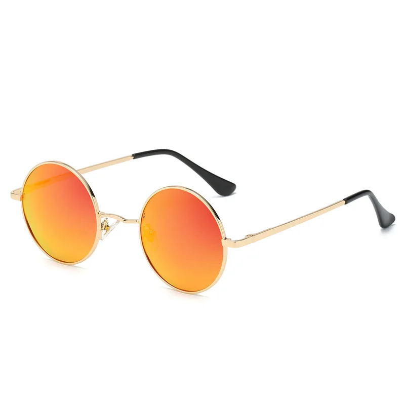 

Moreroll Unisex Red Stylish UV 400 Metal Retro Steampunk Sunglasses Vintage Round Sunglasses Amazon hot sale Sun glasses