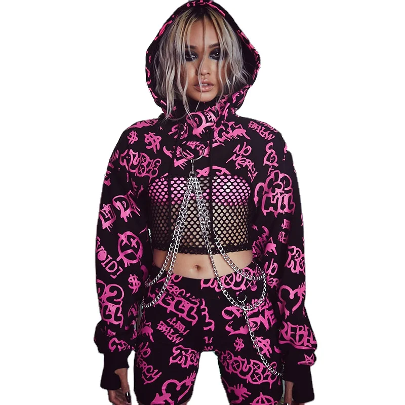 

Oem Private Label Pile Fleece Baby Cute Denim Collar Hooded Running Windbreaker Fitness Gym Sports Training Women's Hoodies, Print