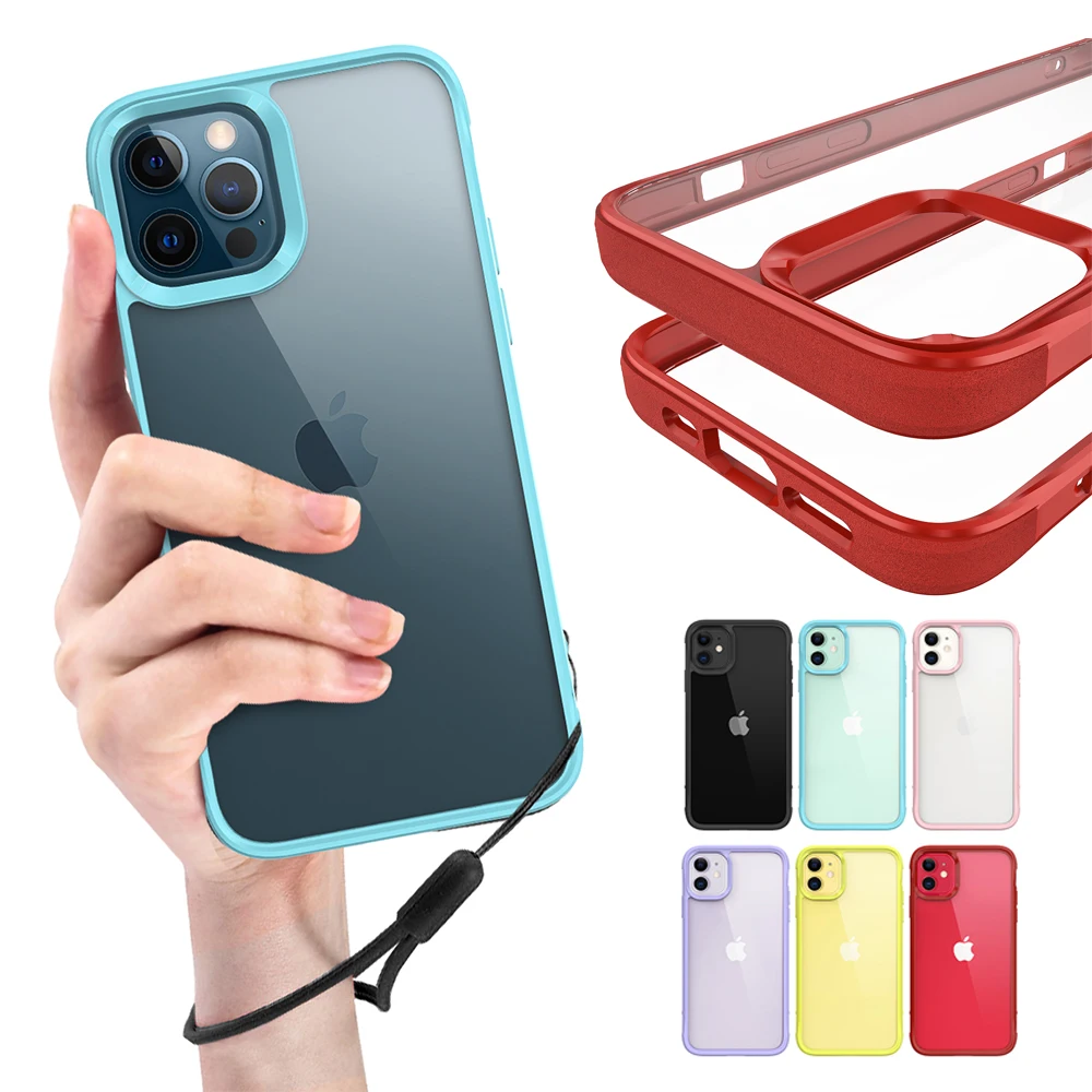 

TPU + PC Clear Bumper Space Crystal Hard Back Shockproof Phone Case For iPhone Xs 11 12 13 Pro Max Protective Phone Case Covers