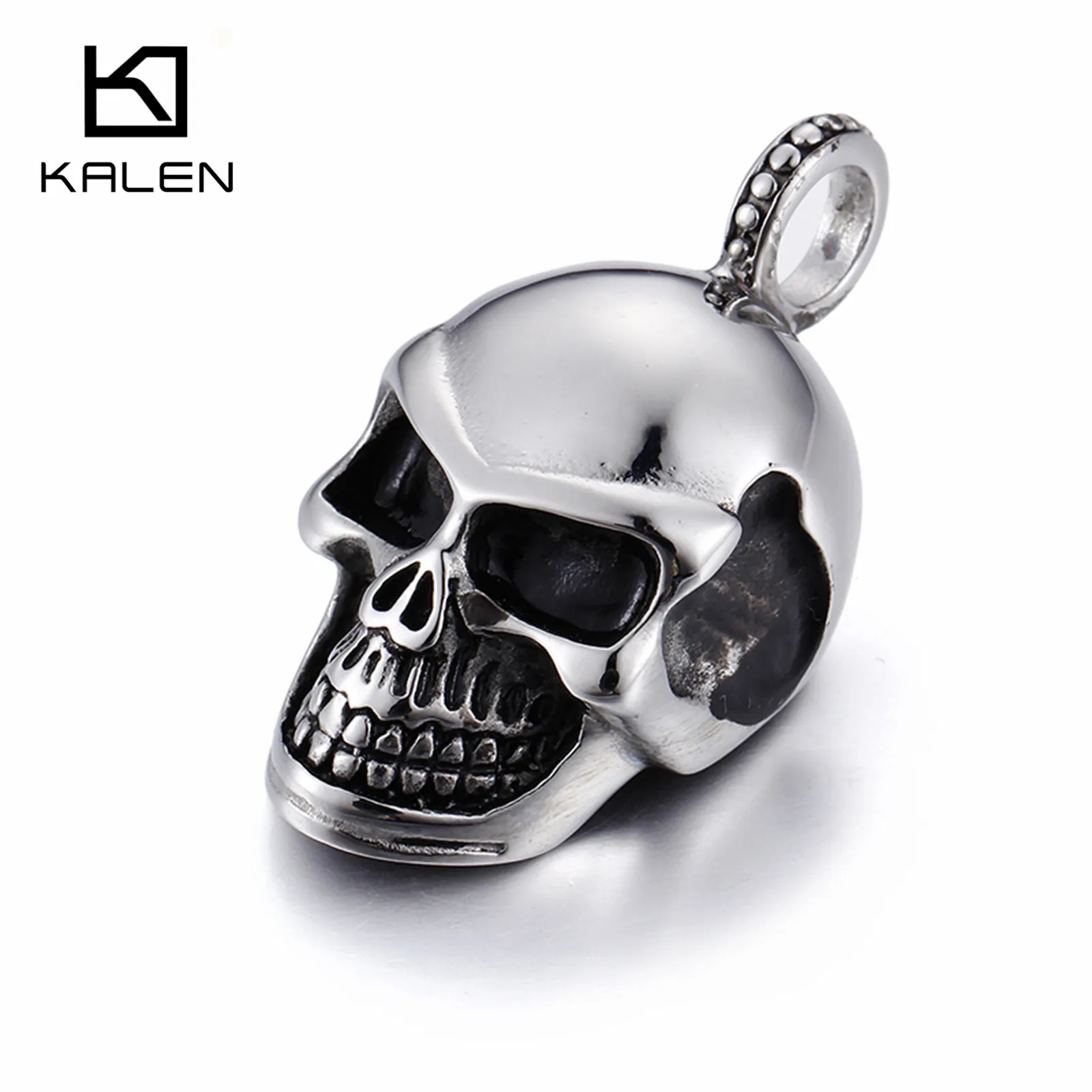 

KALEN Punk Stainless Steel Skull Pendant For Men