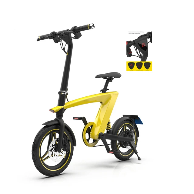 

co uk foldable portable mobility electric bicycle for adult, Yellow/black/white