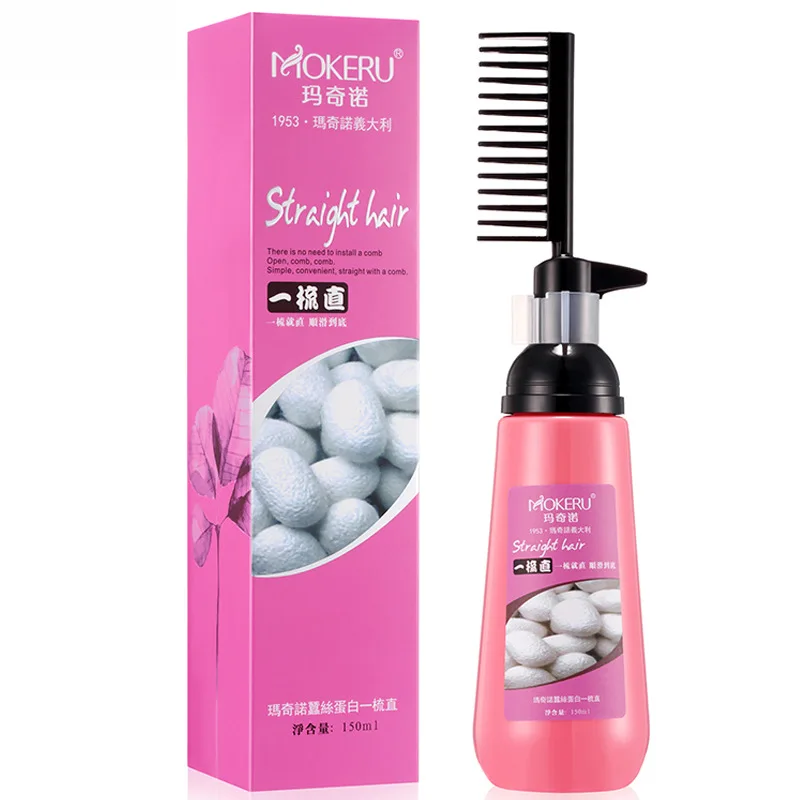 

Long Lasting Keratin Hair Straightening Cream Permanent Anti Frizzy 2 in 1 Shampoo for Women