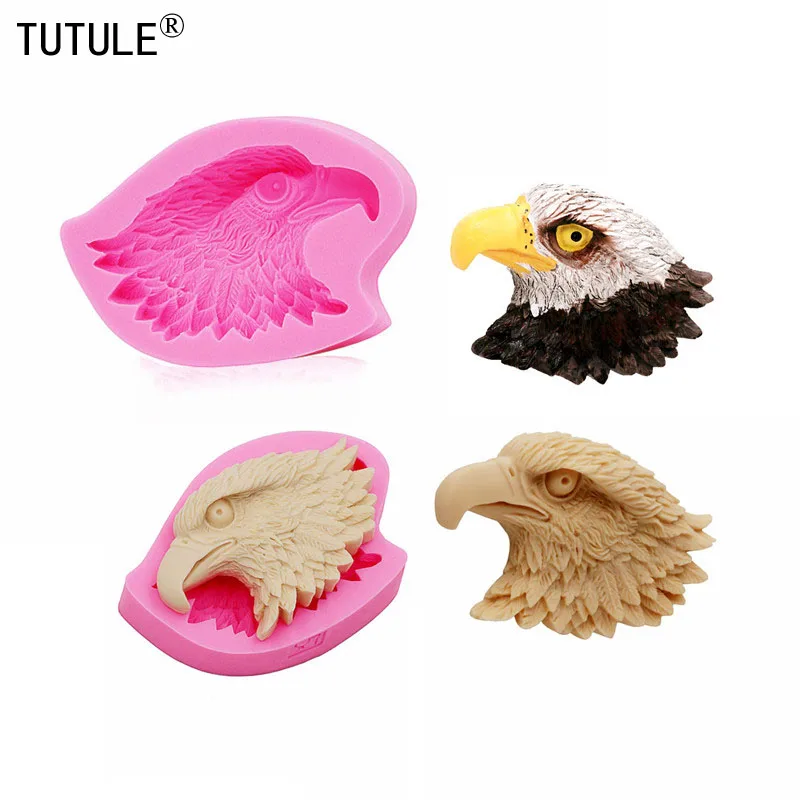 

Bald Eagle Head Cabochon Silicone Rubber Food Safe -resin clay Mould,cupcake Eagle head silicone mold,Polymer Mould