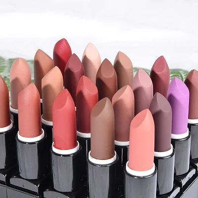 

Sexy Girl Wholesale Custom Vegan Private Label Makeup Nude Matte Lipstick, 12 colors matte lipstick