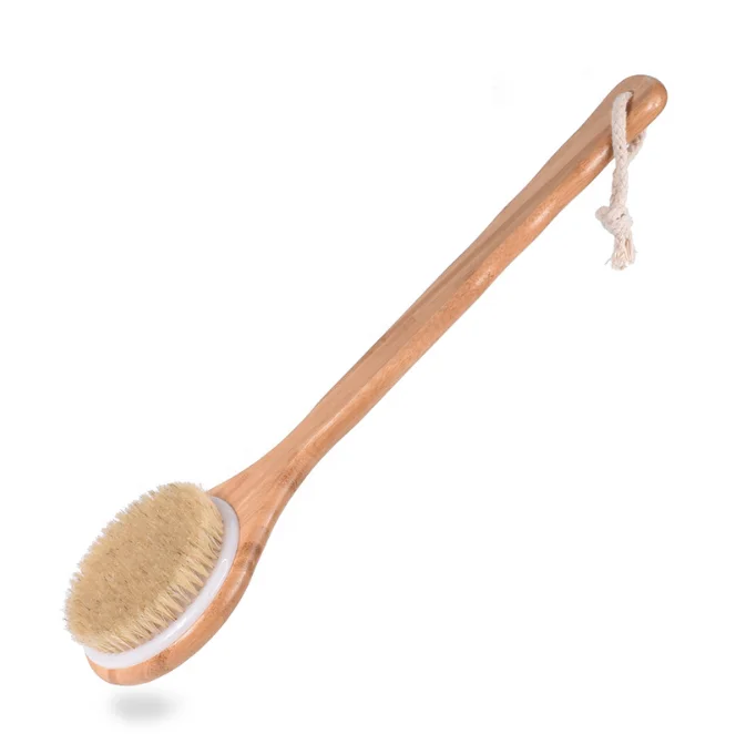 

Factory Price Long Handle Custom Logo Eco-friendly Natural Bamboo Bathing Brush