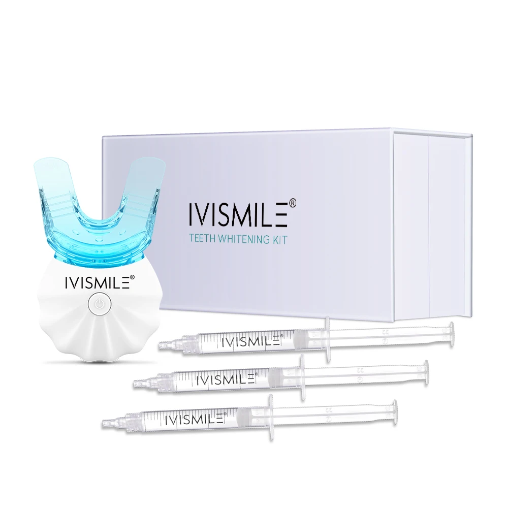 

Private Label IVISMILE CE Approved 5 LED Blue Light Premium Teeth Whitening Kit