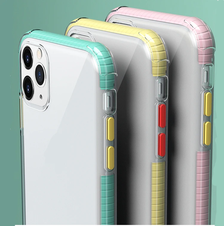 

Wholesale colorful bumper shockproof crystal clear 1.5mm soft TPU transparent phone cover case for samsung galaxy a10 lite / a91