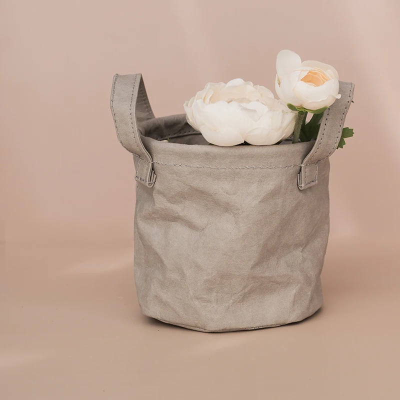 

2018 New Style Durable Kraft Paper Plant Pot Cover Decorative Bin, Customized