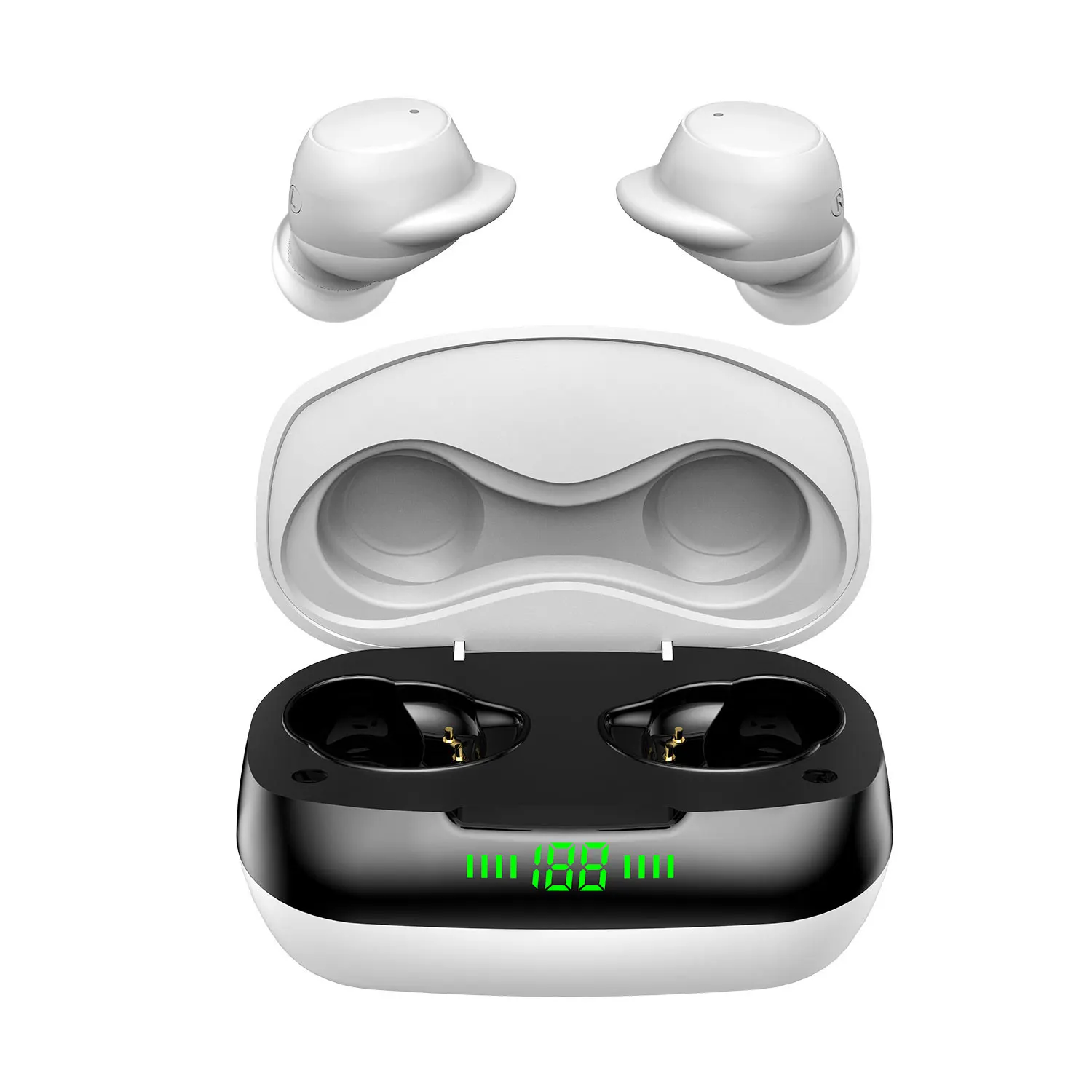 

On Promotion 40H Standby Time Wireless Earphone Universal Gamer Headset Phone Call & Voice Assistant Headphones, Black,white,blue