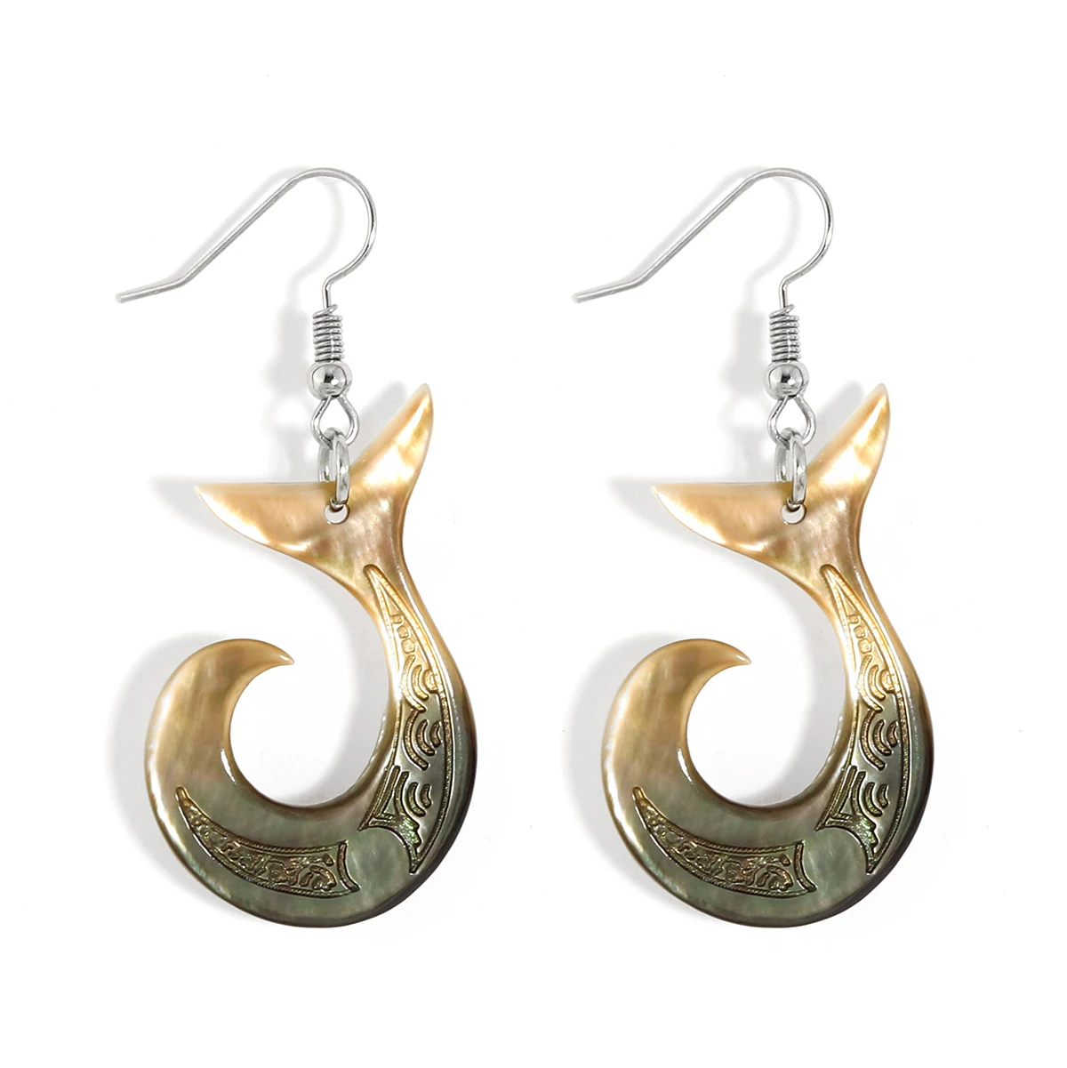 

Hot sale Samoa hawaii hook silver wholesale designer inspired earrings women girls