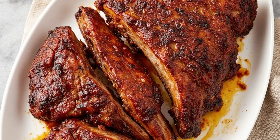 Rosemary and black pepper rubbed ribs.