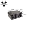 DPC092 Fully stocked wholesale cost-effective industrial plastic PP black watertight military case with foam inserts