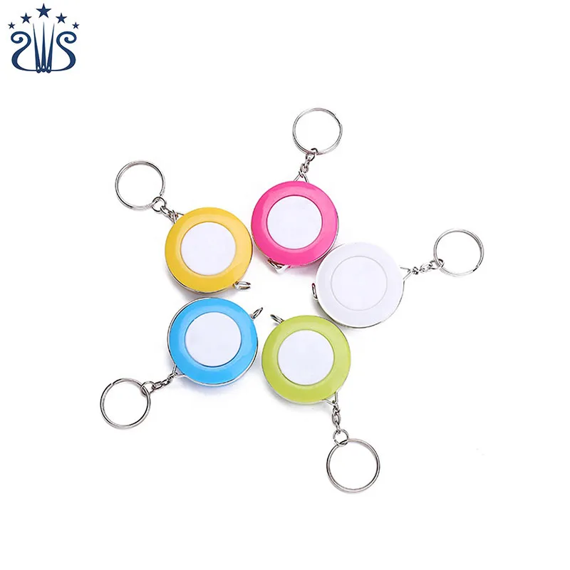 

RTS 150cm/60inch NO LOGO Colorful Body Keychain Mini Sewing Kit Scale Tape Measure Ruler