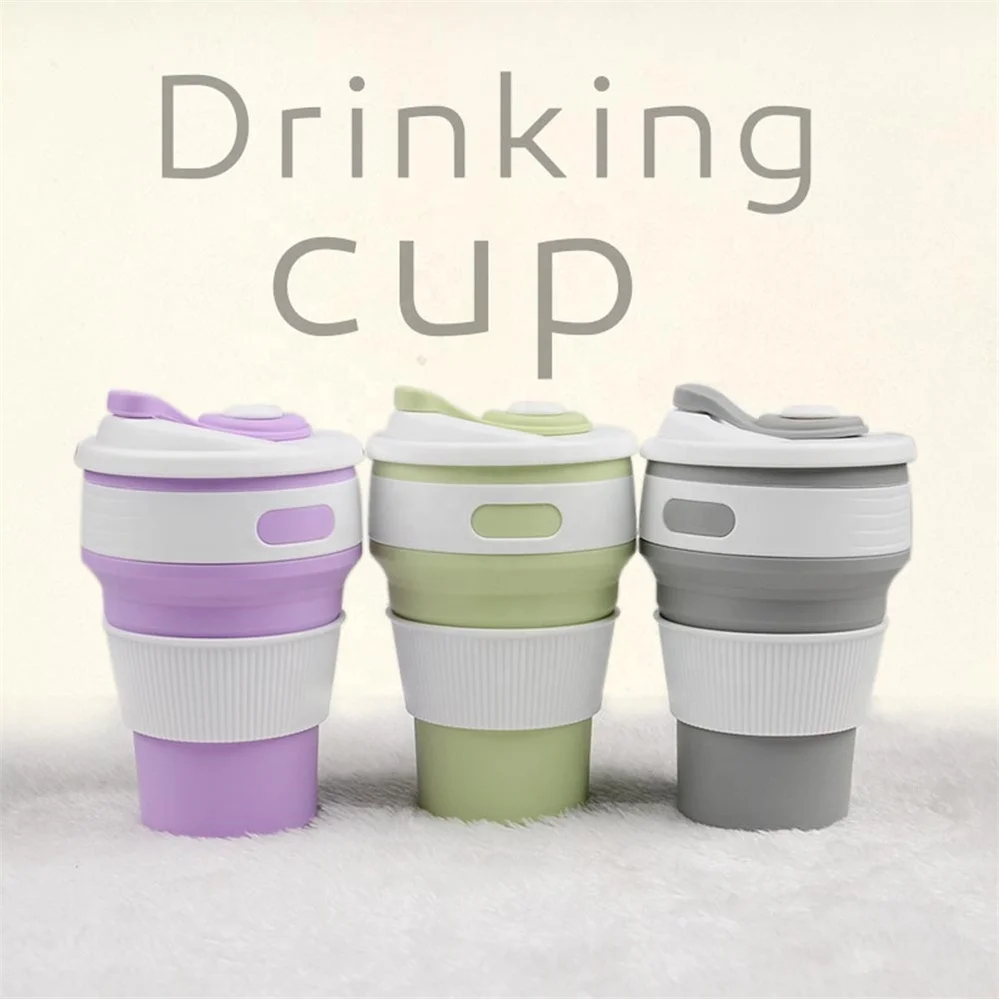 Custom Gift Reusable Folding Silicone Coffee Cup Amazon E-commerce Best Selling Multi-function Collapsible Coffee Cup
