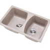JM202 irregularity unique craft double bowl quartz stone kitchen sink