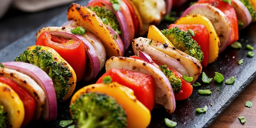 Top 10 kebab vegetables infographic